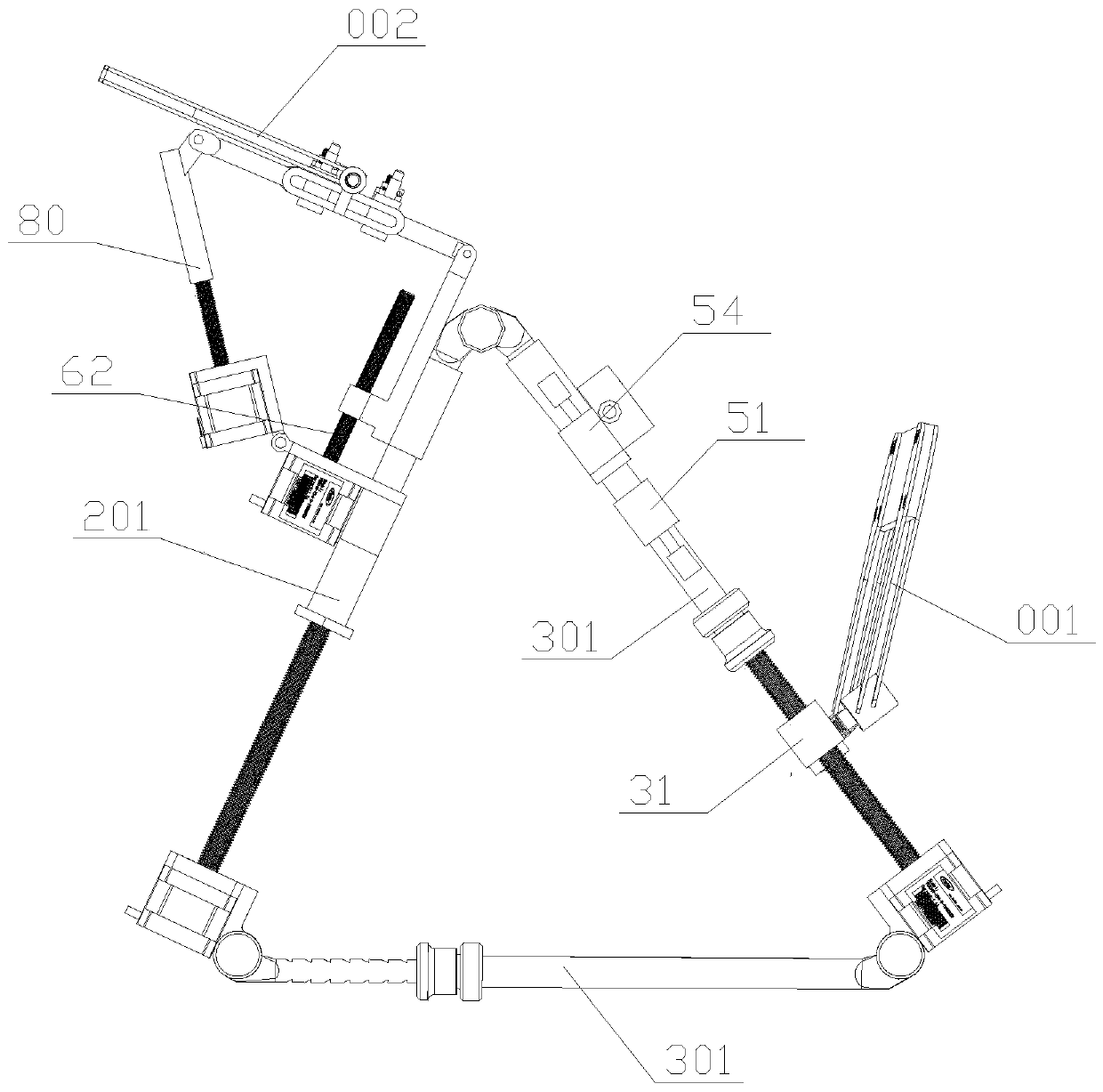 Automatic traction device for femoral fracture setting operation