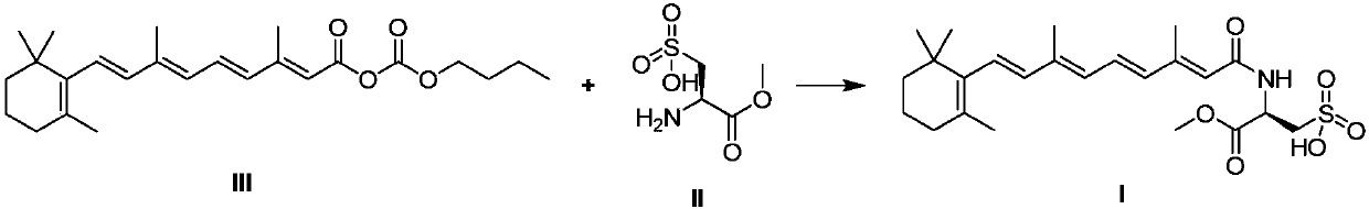 Preparation method of sodium salt of N-(all trans-retinol)-L-cystathionine methyl ester