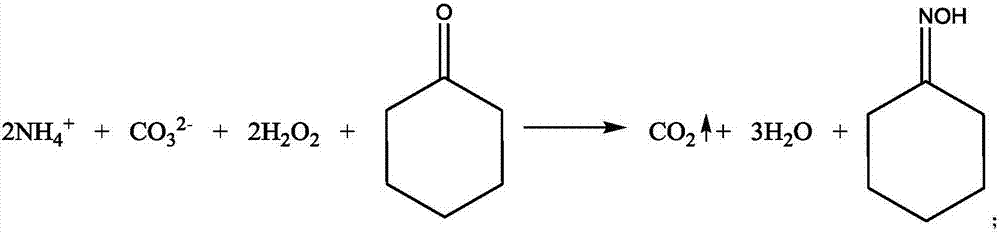 Novel process for synthesizing oxime through in-situ generated ammonia