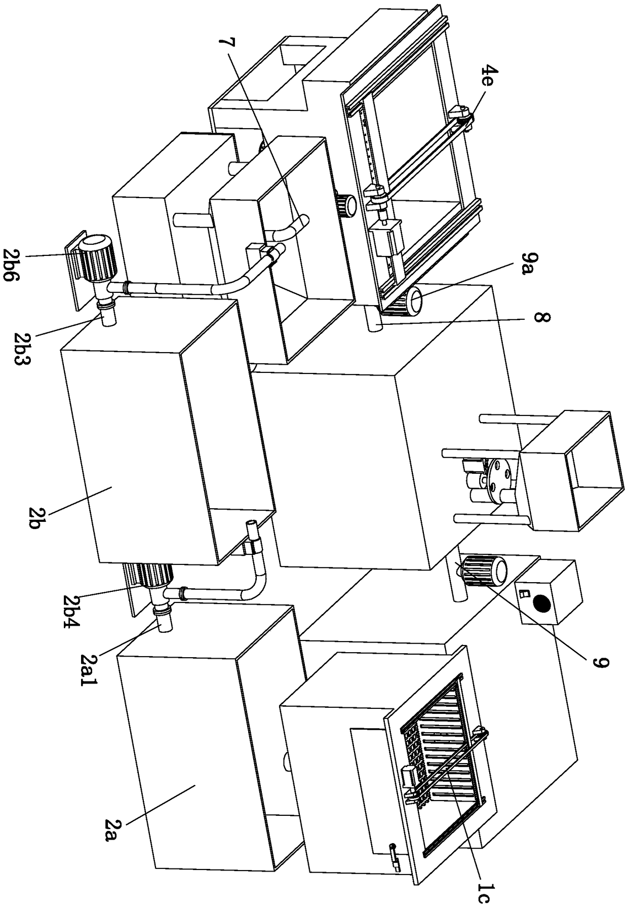 Working method of domestic sewage treatment equipment