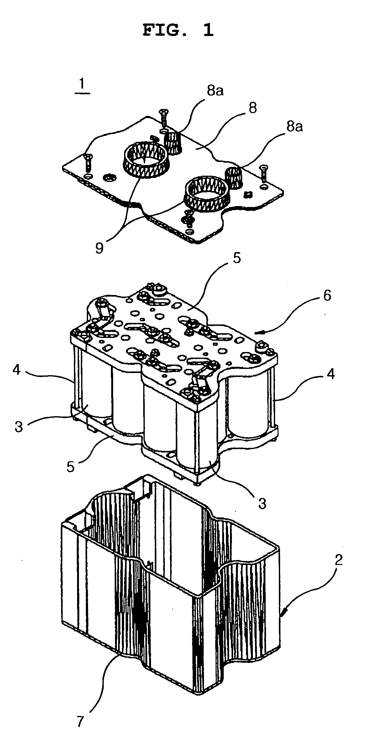 Cartridge-type lithium ion polymer battery pack