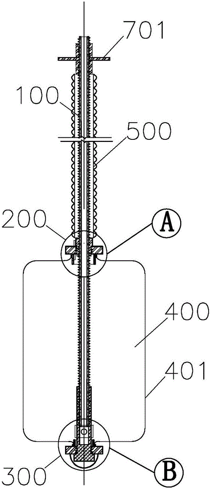 Assembly type expanded-base grouting anchoring structure device and assembly construction method