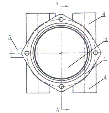 Hydraulic rotation valve casting and die thereof