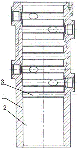 Hydraulic rotation valve casting and die thereof