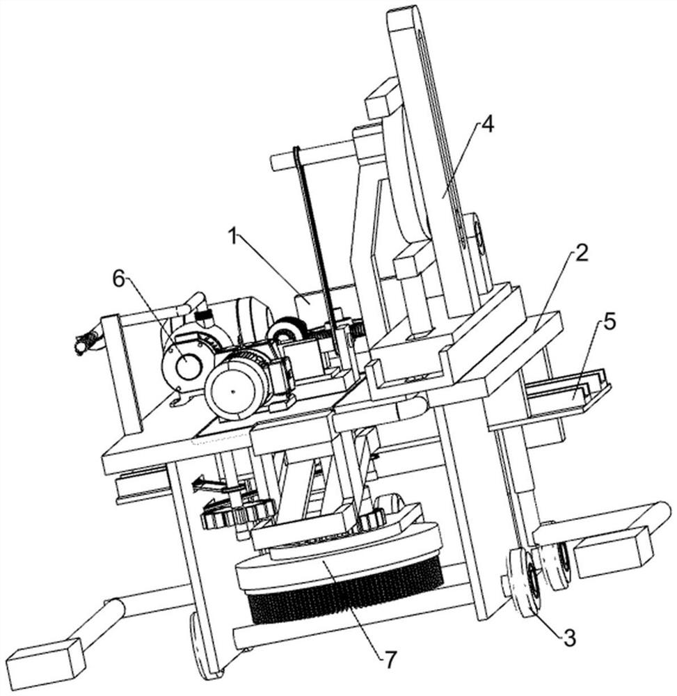 A decorative and decorative floor repair device