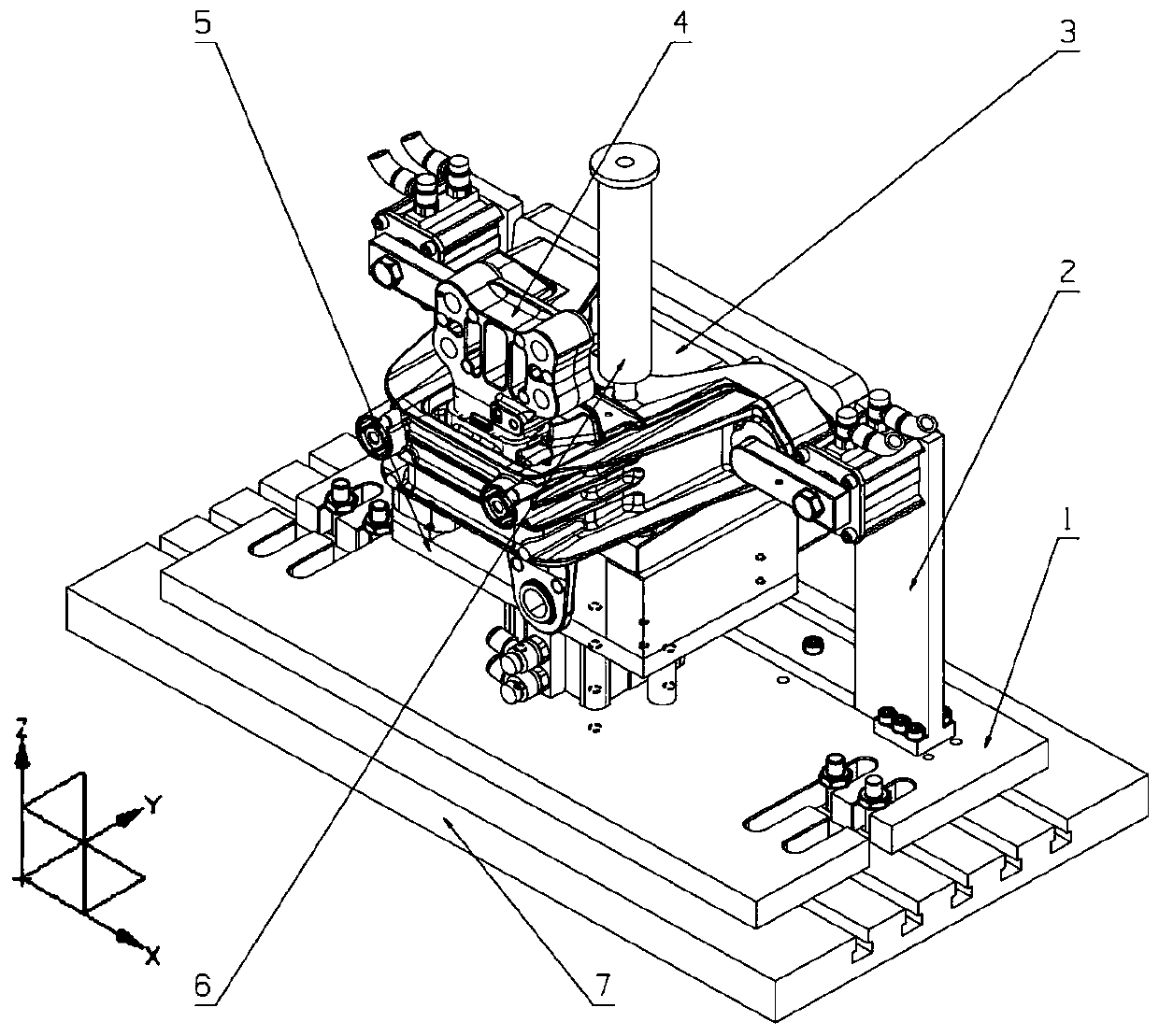 Hydraulic suspension pre-pressing liquid filling tool