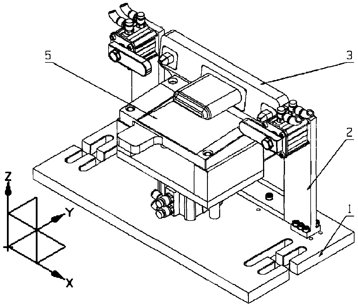 Hydraulic suspension pre-pressing liquid filling tool