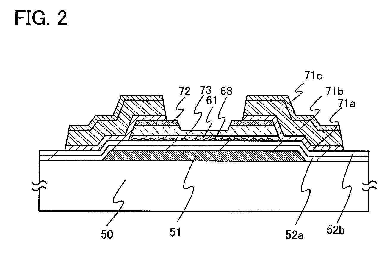 Thin film transistor, display device having thin film transistor, and method for manufacturing the same