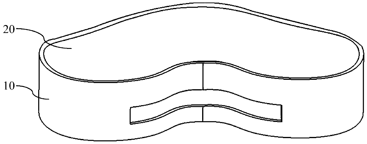 3D force sensor of keen joint prosthesis pad and contact stress measuring method of sensor