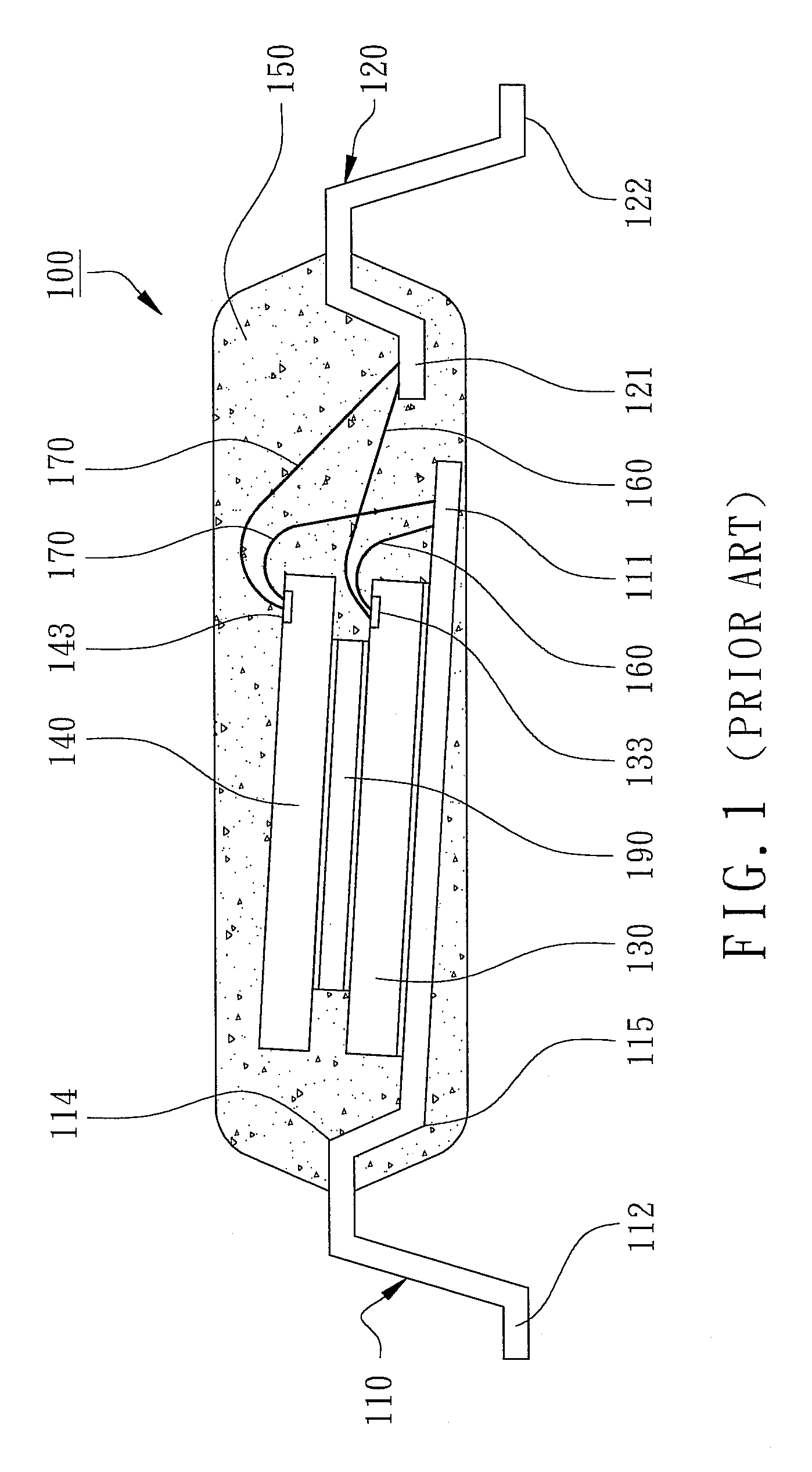 Col (chip-on-lead) multi-chip package