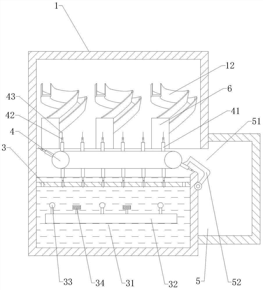 Silk/wool fiber dyeing method and post-dyeing sewage treatment device thereof