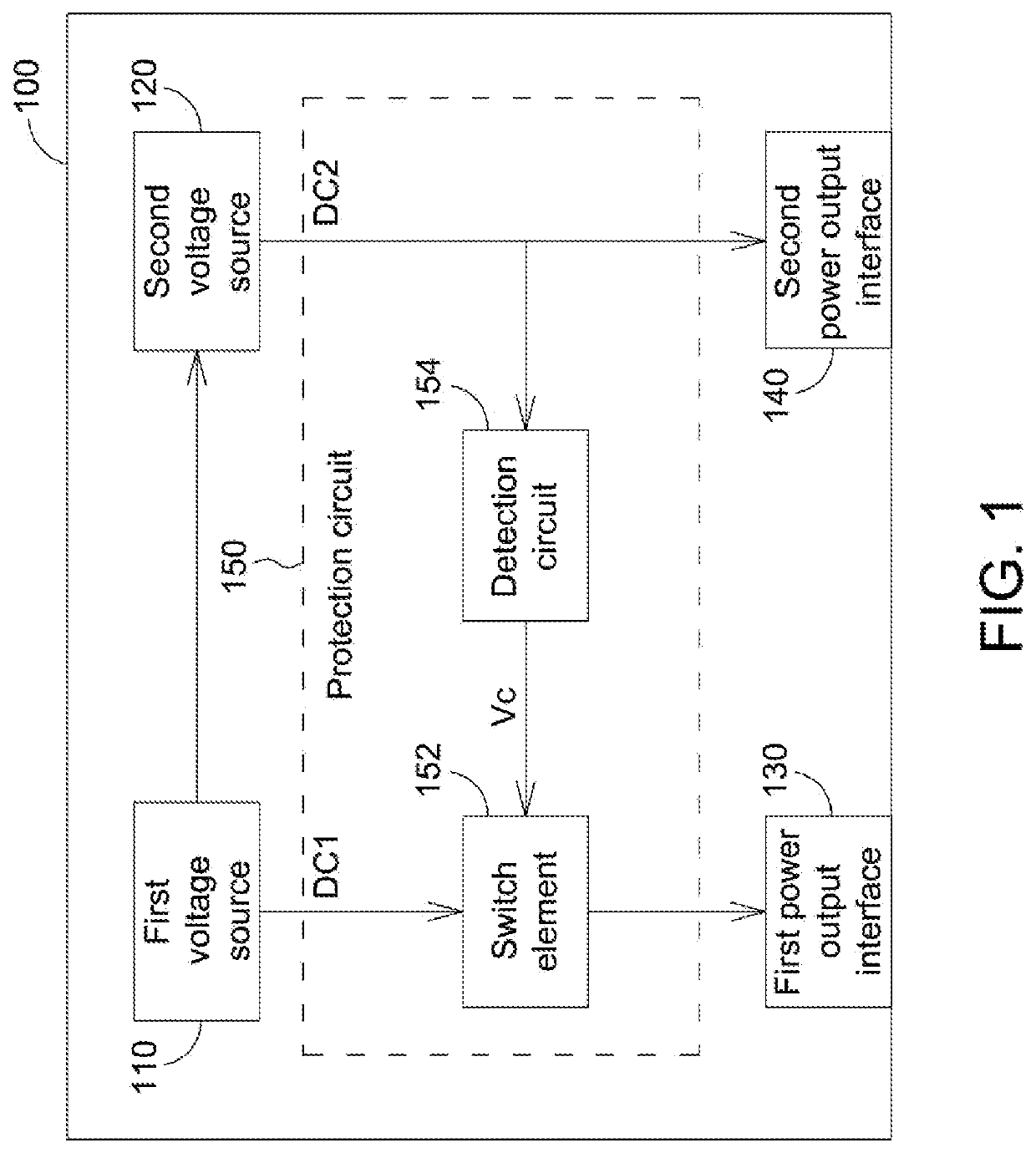 Protection circuit applied to electronic device and associated protection method