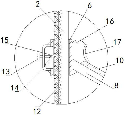 Pipeline self-locking anti-falling lifting appliance and wind pressure resistant support thereof