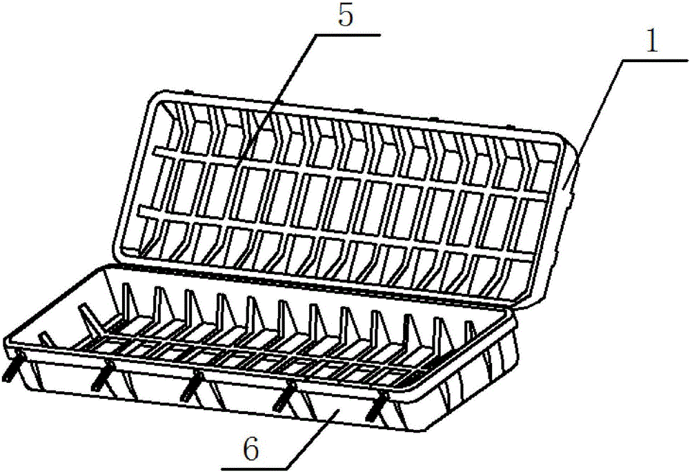 A glass fiber reinforced plastic composite packaging box