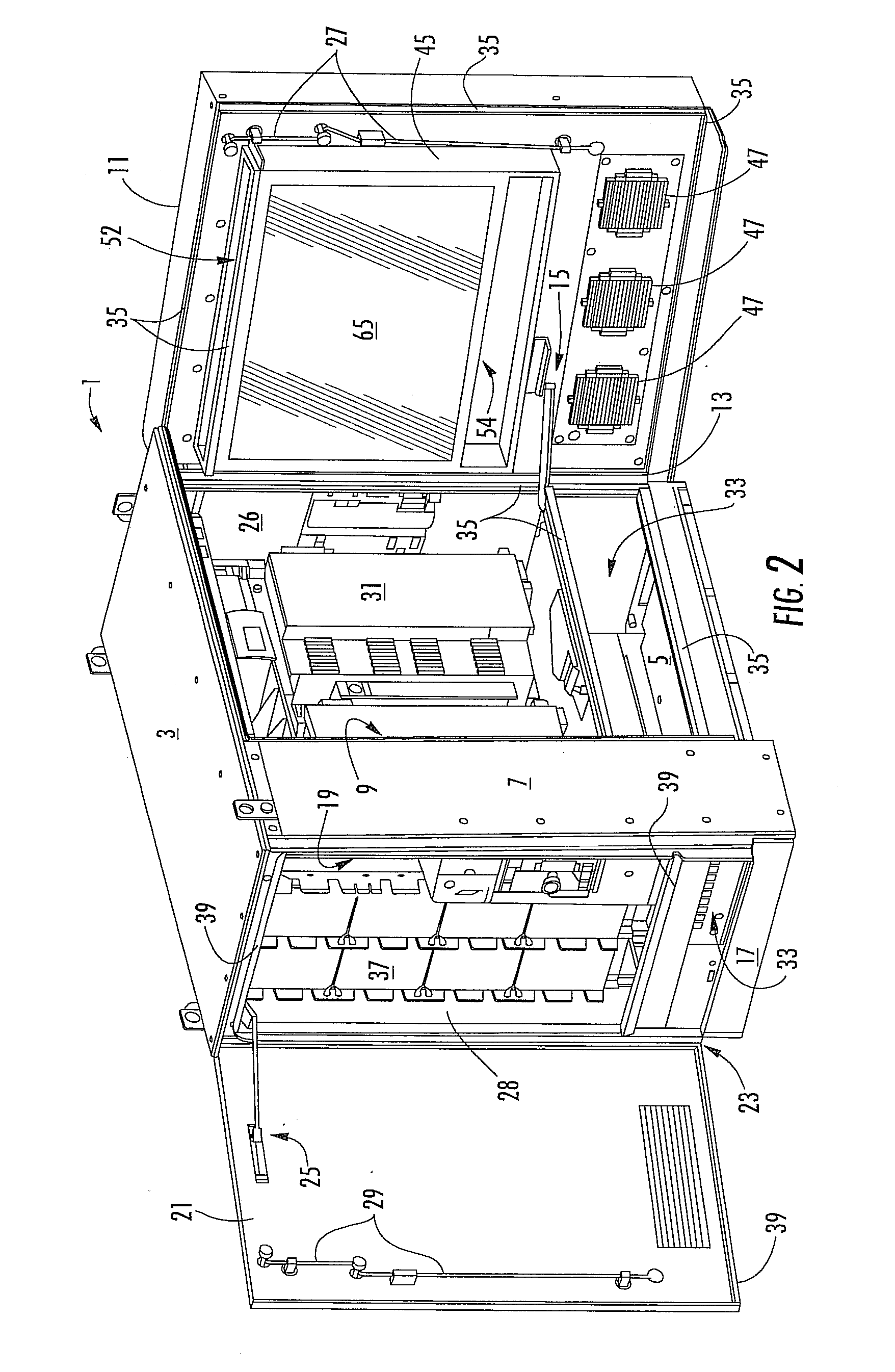 Outside plant cabinet thermal system