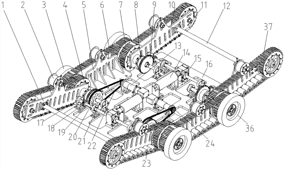 A wheel-track robot for substation inspection