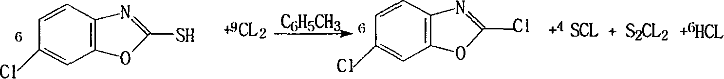 Method for preparing 2,6-dichloro benzoxazole