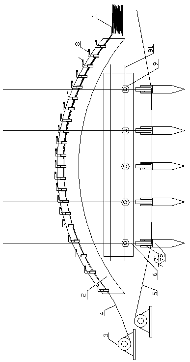 Water retaining curtain and water retaining screen based on deepwater water retaining and release water bottom device and method