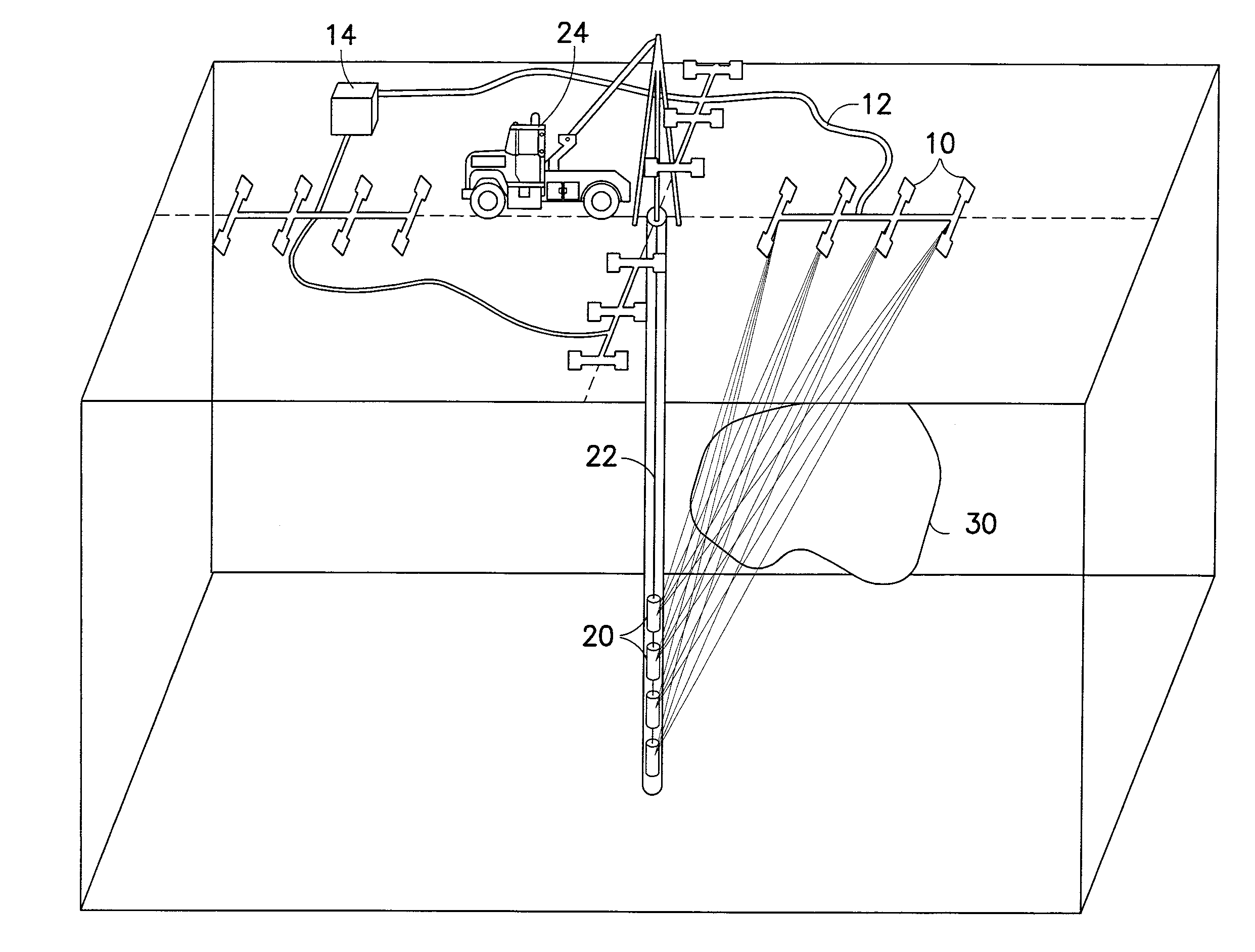 Removing effects of near surface geology from surface-to-borehole electromagnetic data