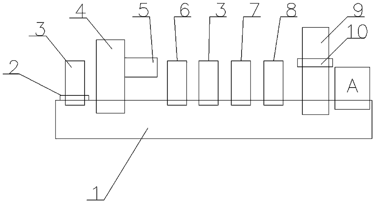 Grinding wheel forming die demoulding device