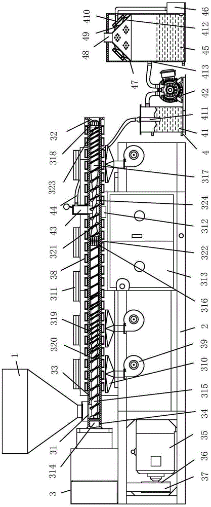 Waste rubber plastic toughening device