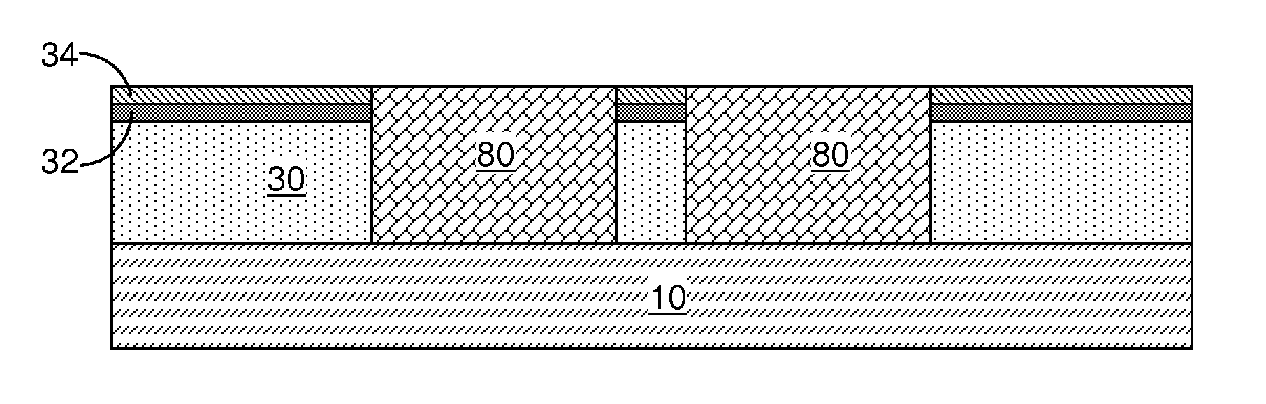 Non-bridging contact via structures in proximity