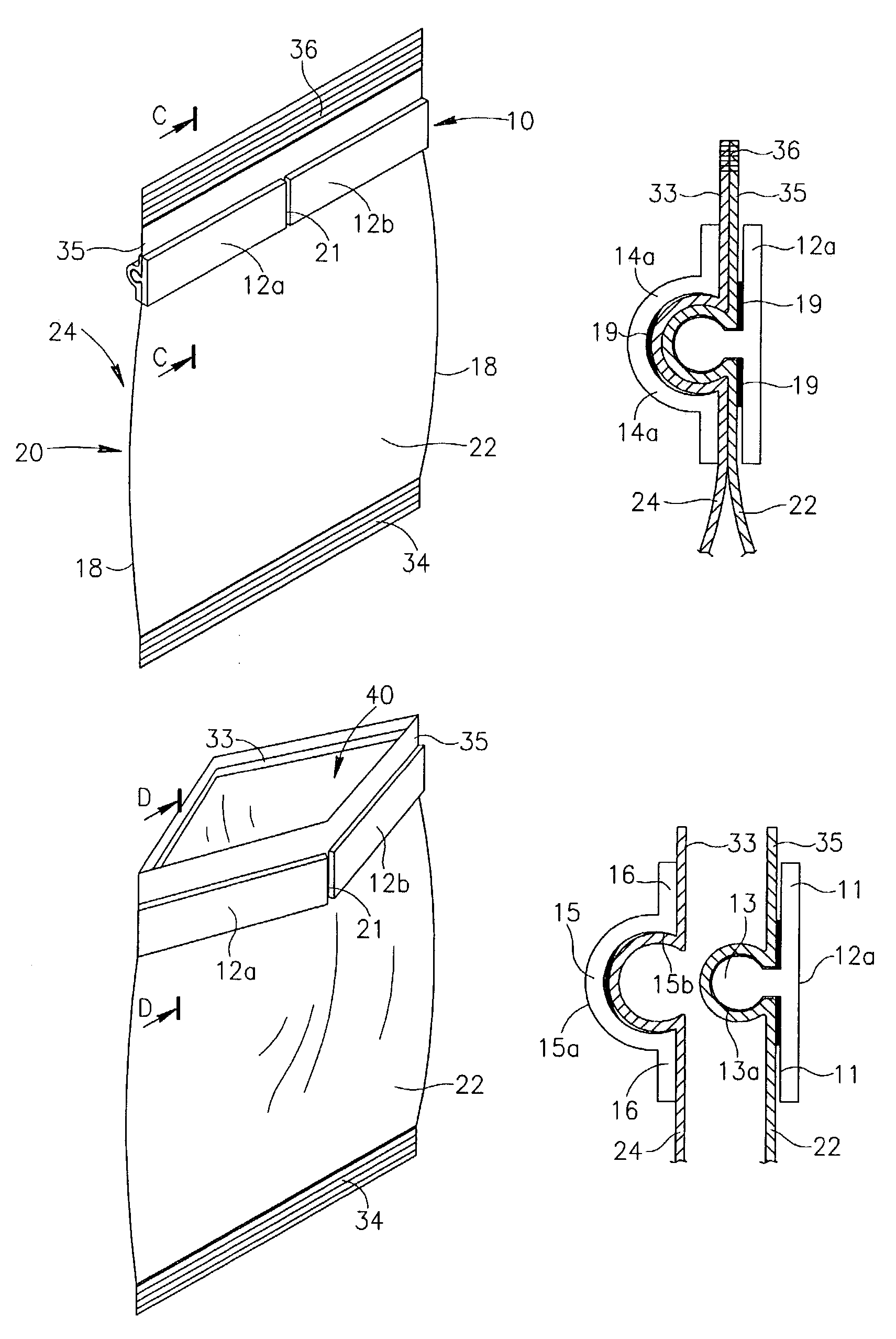 Closure for containers and reclosable containers including the same