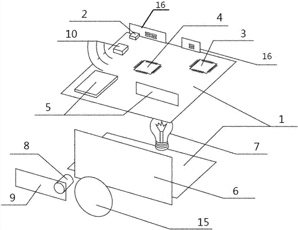 Indoor wireless audio and video holographic interactive rear projection integrated machine and implementation method