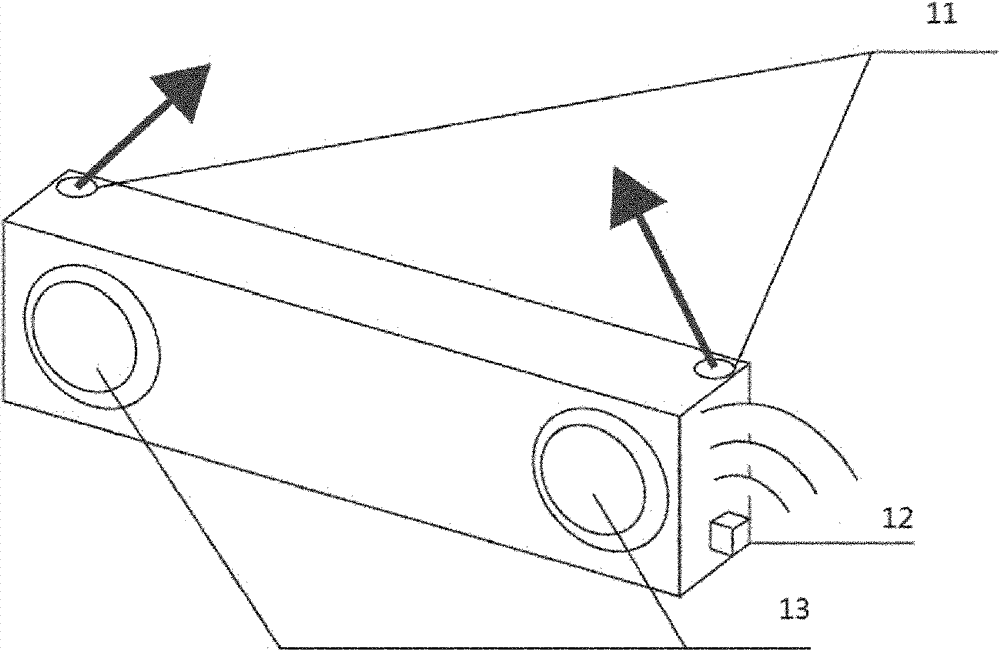 Indoor wireless audio and video holographic interactive rear projection integrated machine and implementation method