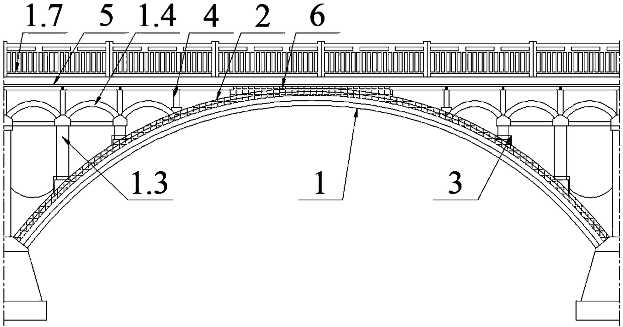 A Method for Reinforcing Composite Arches of Double-curved Arch Bridges