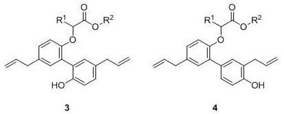 α-(biphenoxy)acetate derivative and its synthesis method