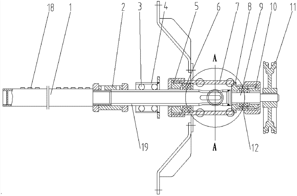 Soot blower for chamber-combustion water tube pulverized coal fired boiler