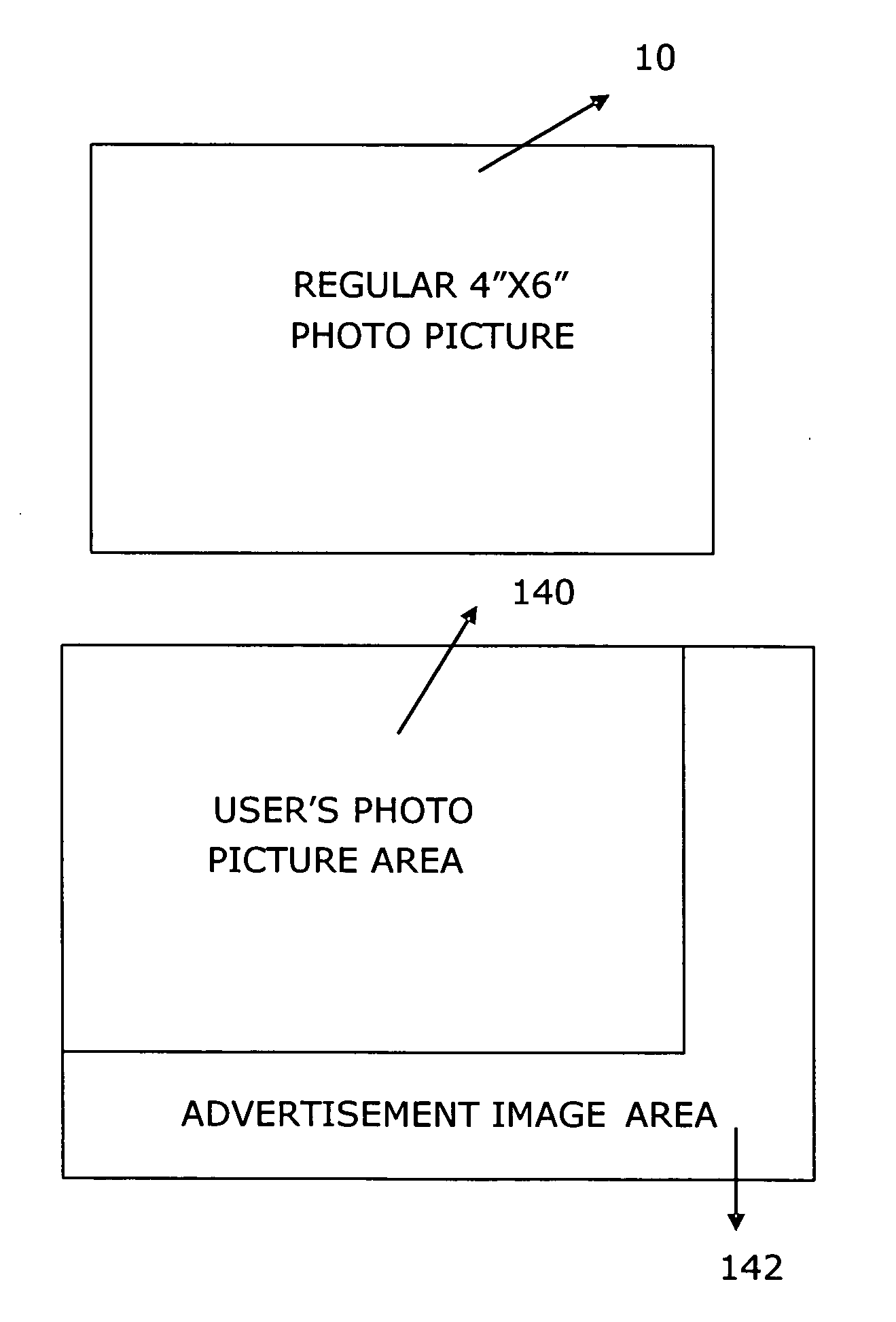 Method and system for distributing consumer photograph-based advertisement and/or information