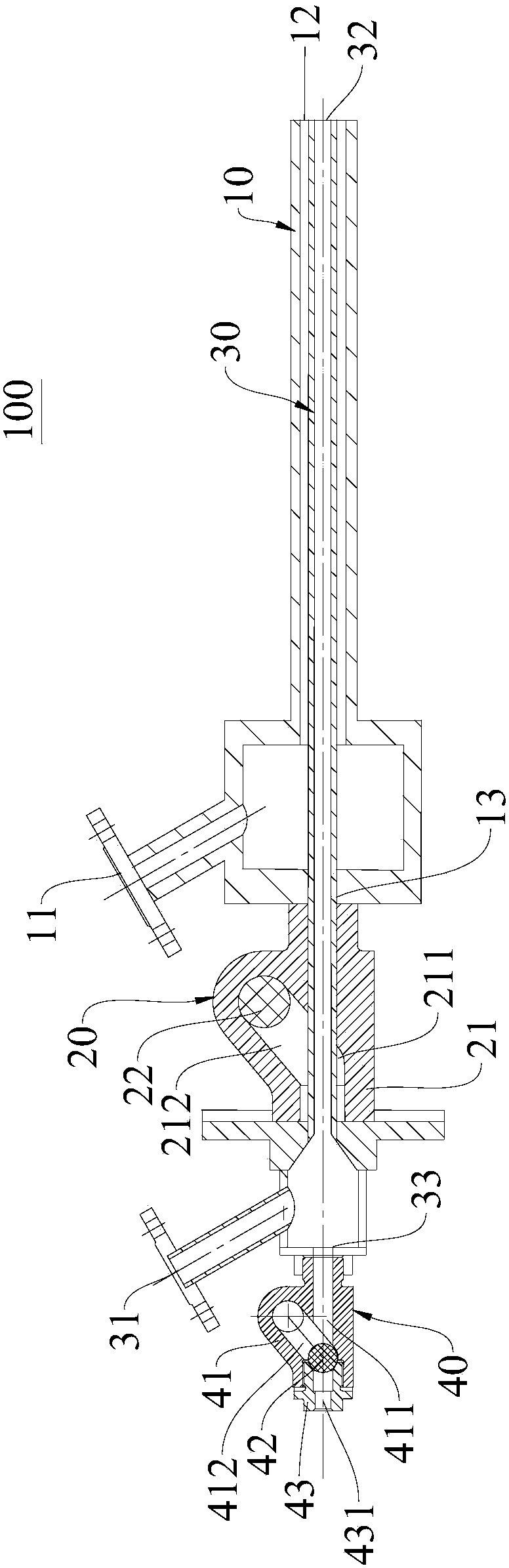 Spray lance for side-blown submerged combustion bath metallurgical furnace and metallurgical furnace having it