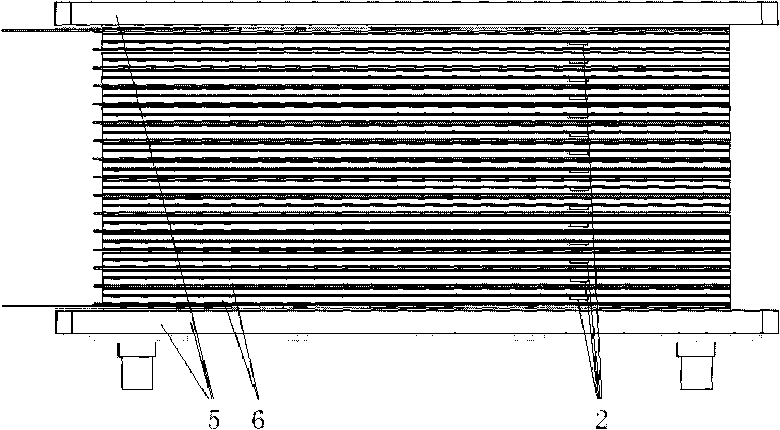 Electrode frame structure of redox flow battery