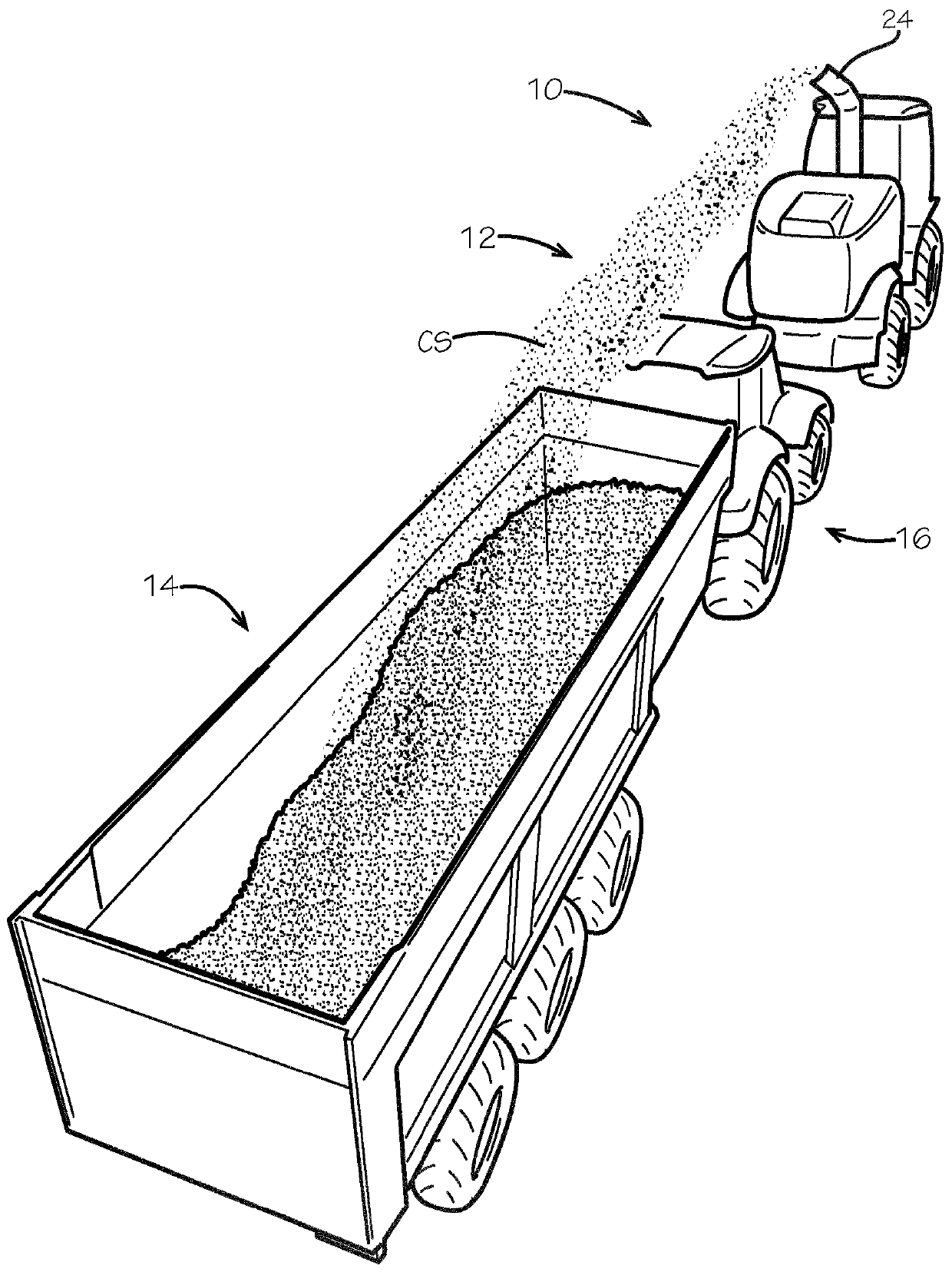 Crop discharge control for forage harvester