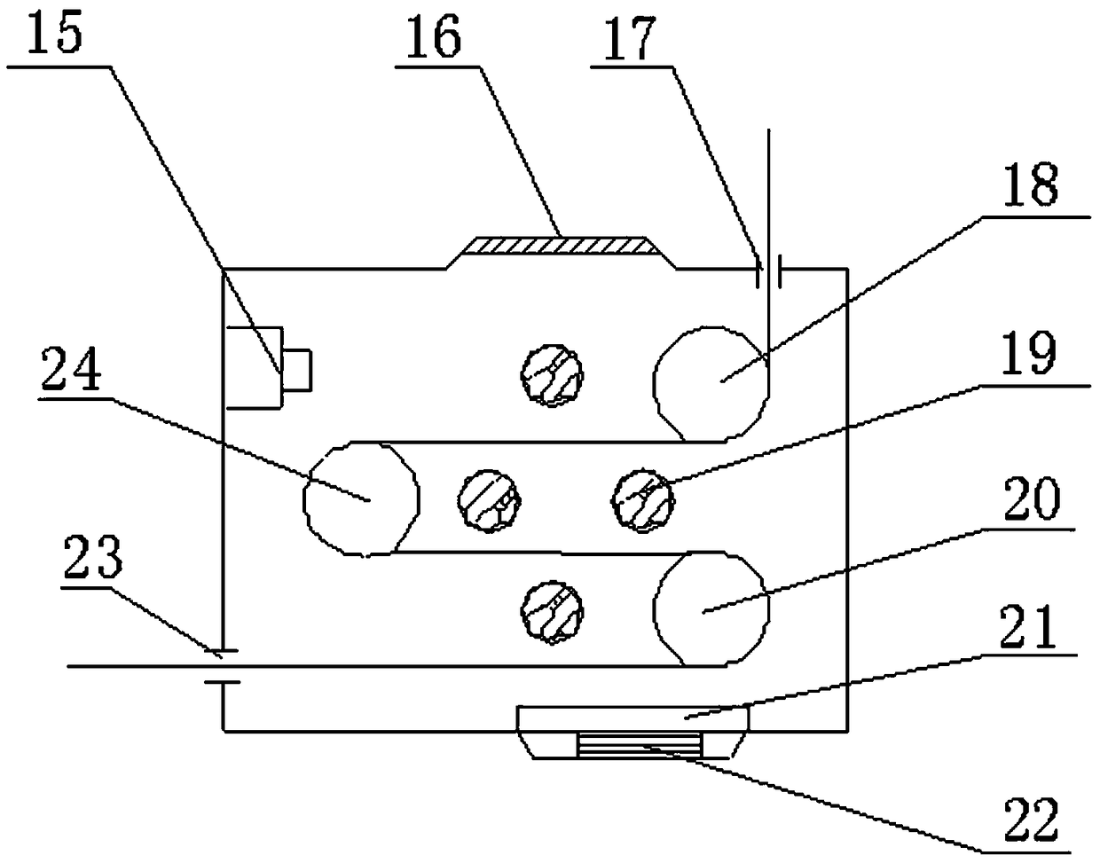 A sizing machine with uniform sizing and its application method