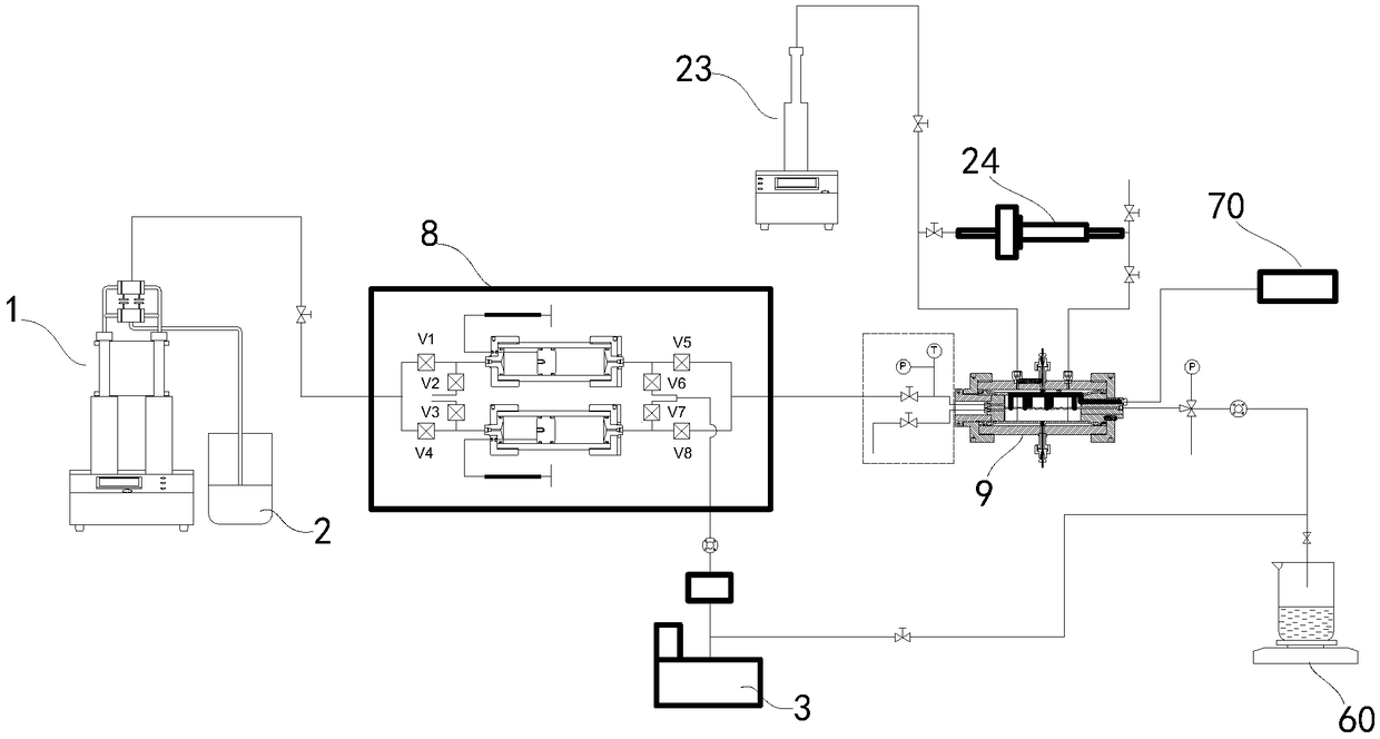 Method for measuring convective heat transfer coefficient of water-rock interface during seepage heat transfer process of crack sample