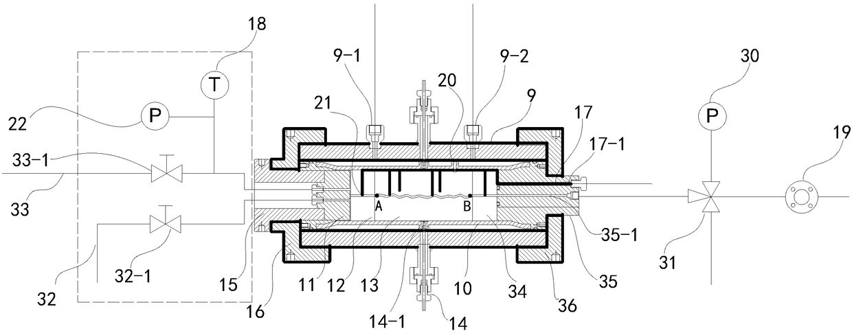 Method for measuring convective heat transfer coefficient of water-rock interface during seepage heat transfer process of crack sample