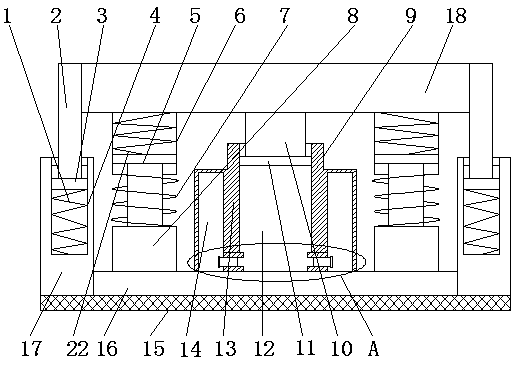 Mechanical equipment bottom damping device