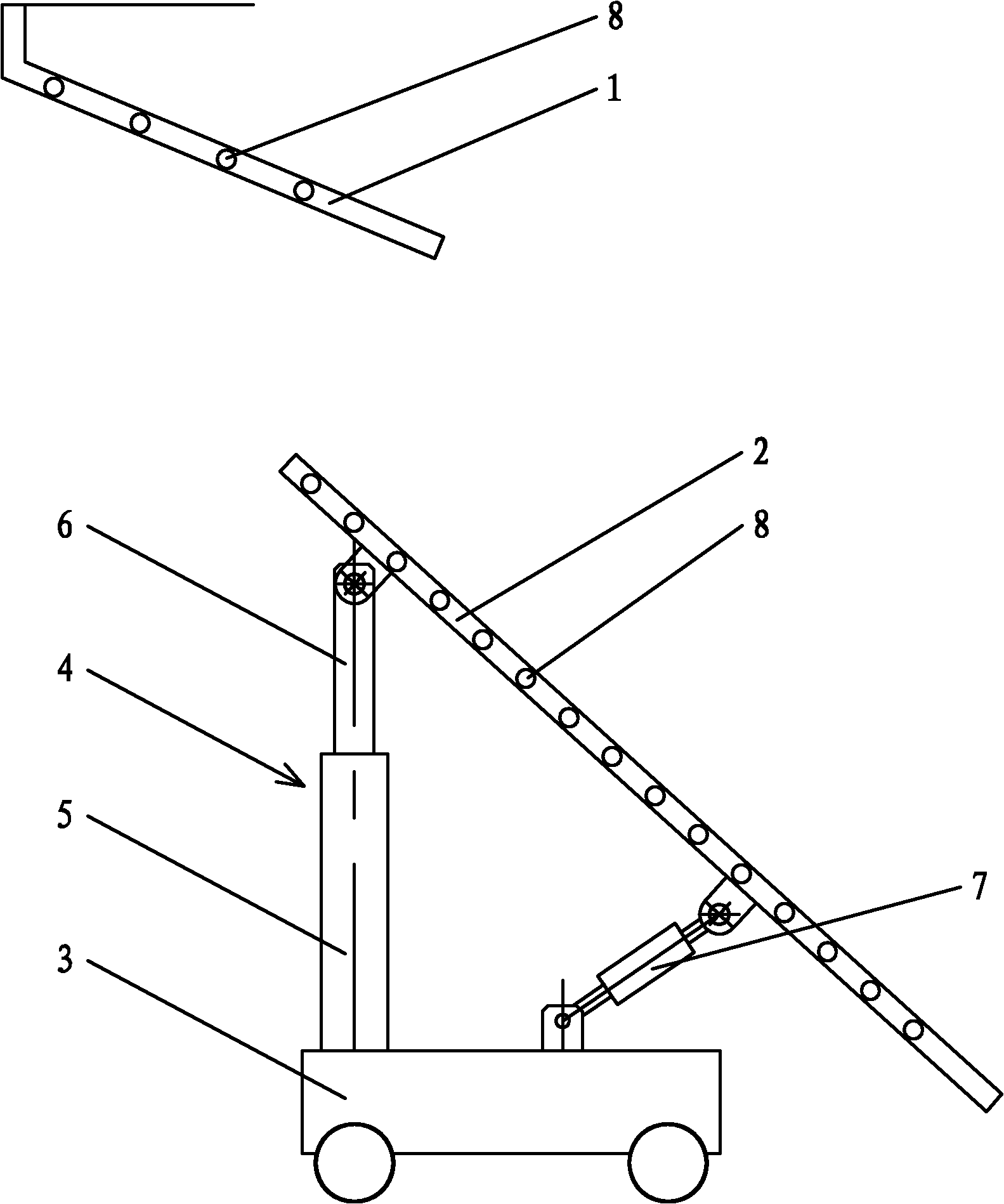 Dry granulation and afterheat recovery system of blast-furnace slag