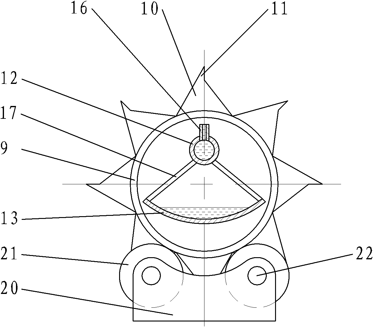 Dry granulation and afterheat recovery system of blast-furnace slag