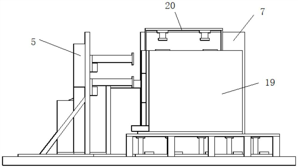 Walking and tilting-sliding simulation test device with variable active fault dip angle and working method