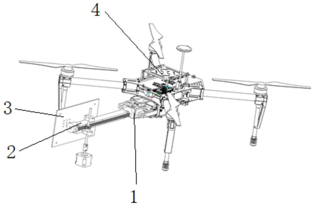 Grabbing device for replacing battery of unmanned aerial vehicle