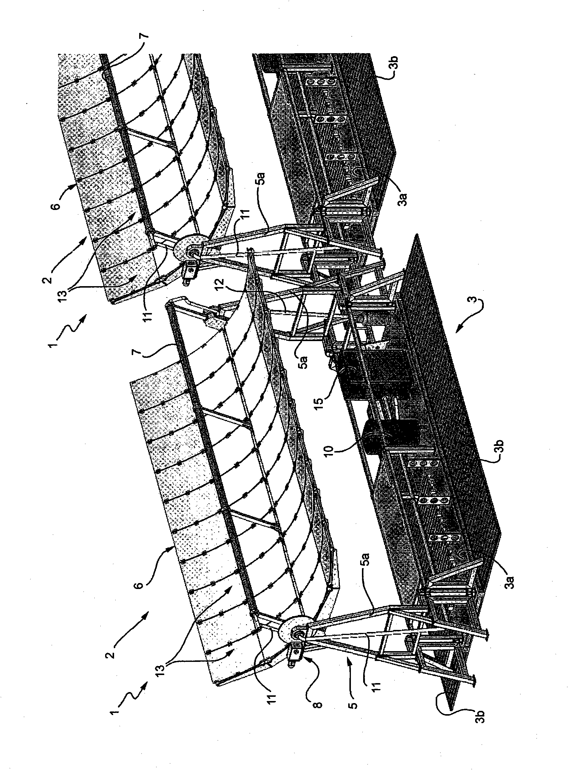 Modular assembly for the production and accumulation of solar energy