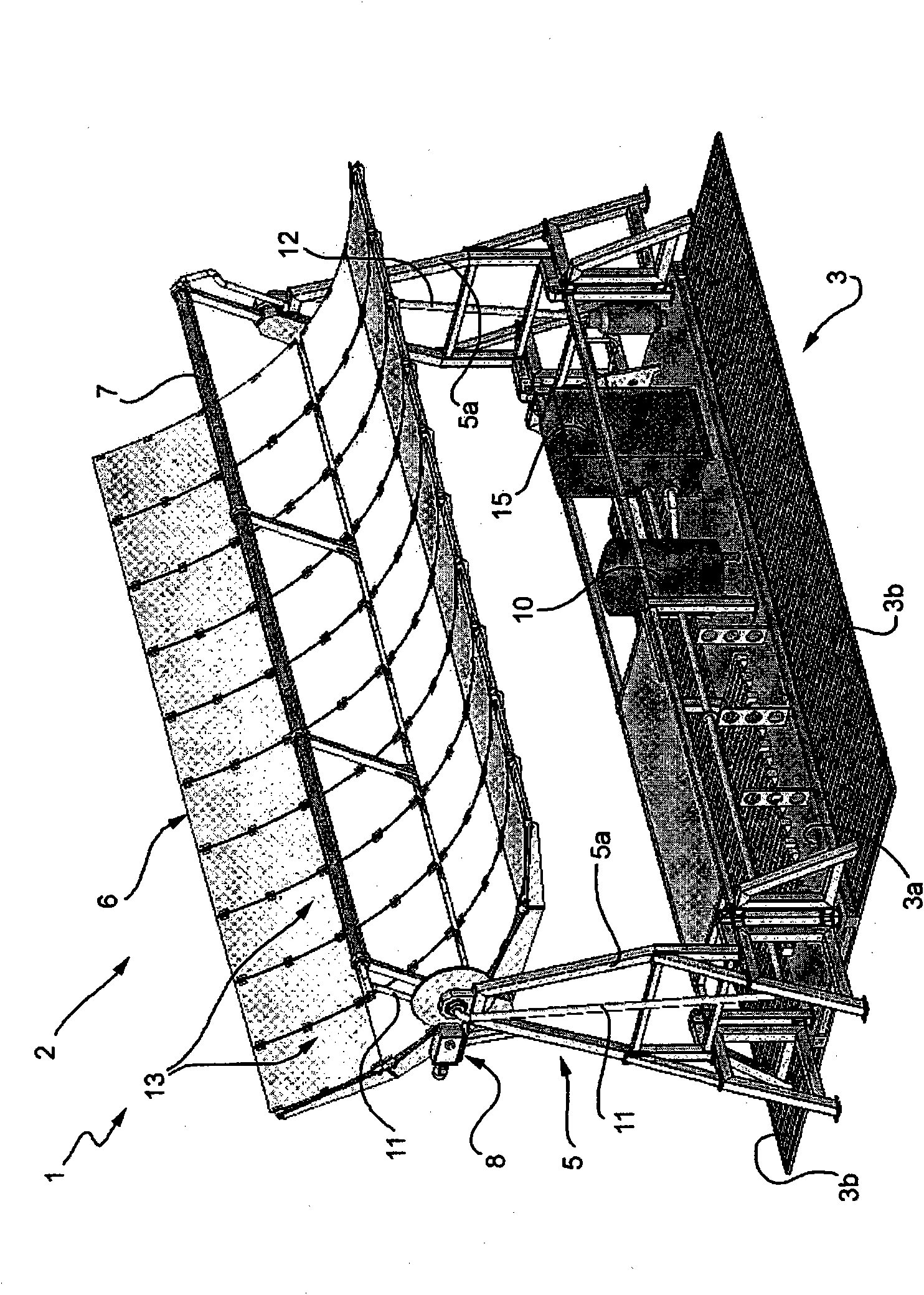 Modular assembly for the production and accumulation of solar energy