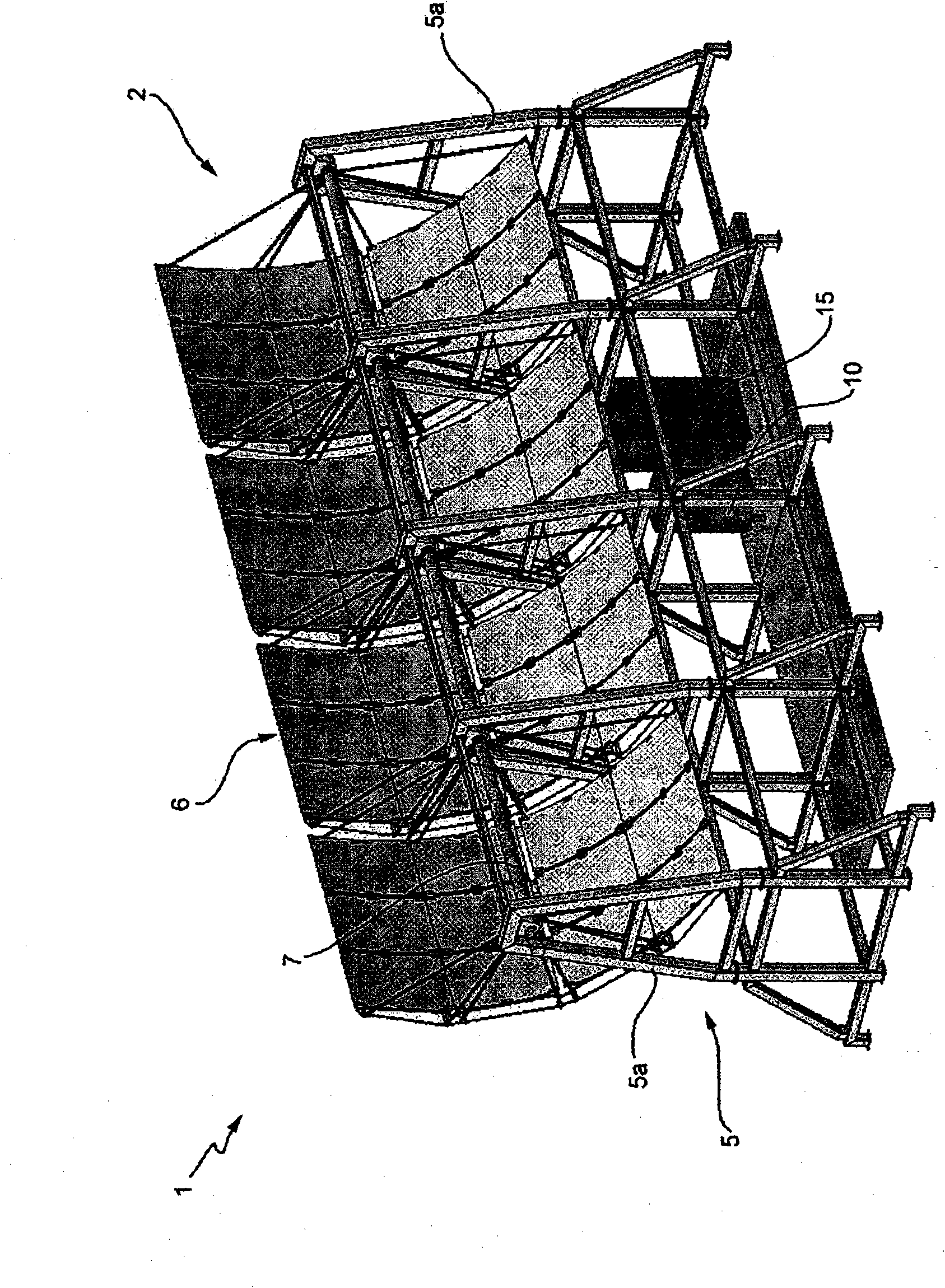 Modular assembly for the production and accumulation of solar energy