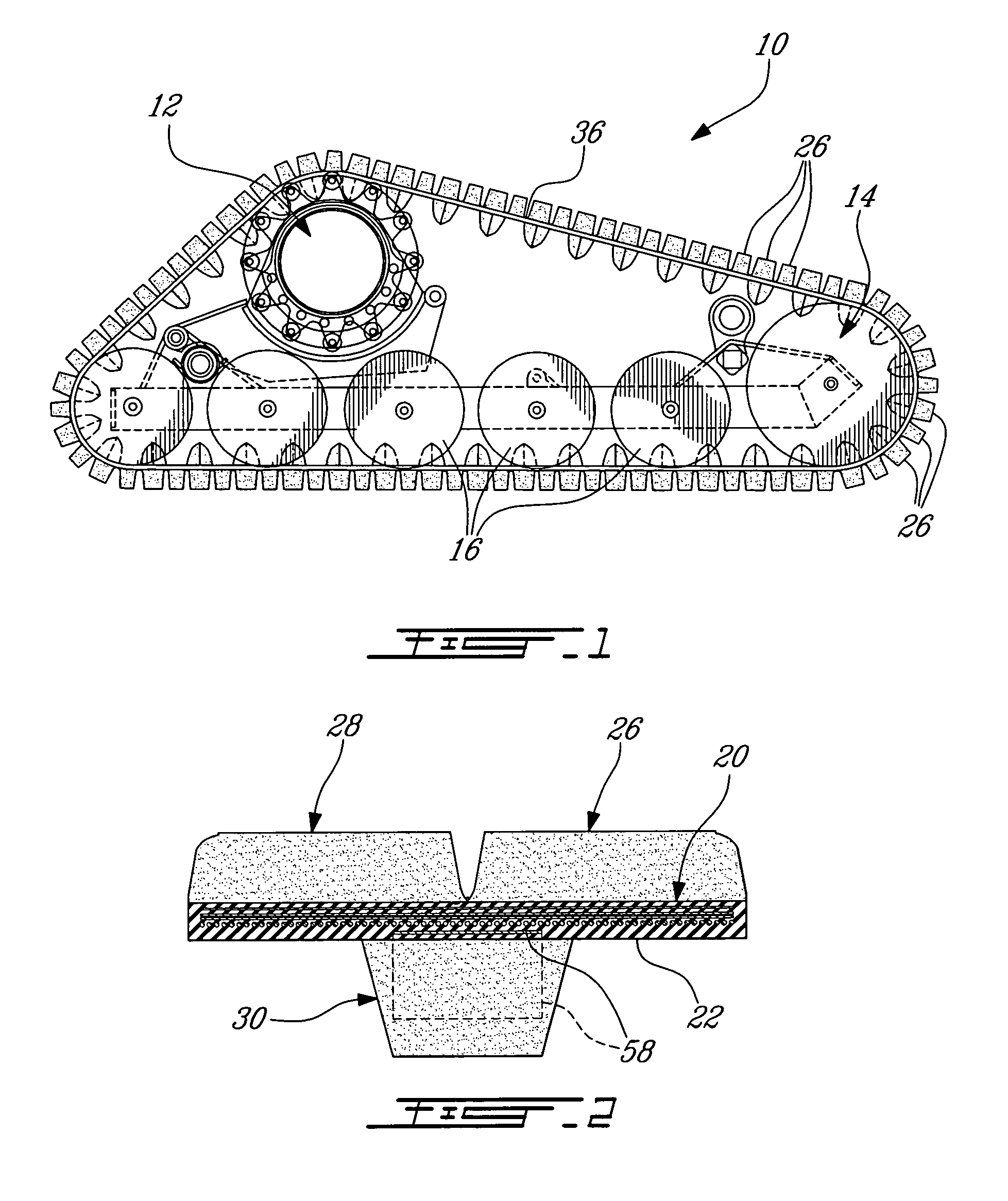 Endless track for industrial or agricultural vehicles