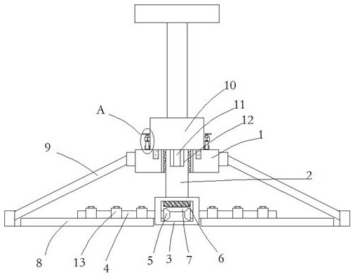 Troweling machine for construction machinery