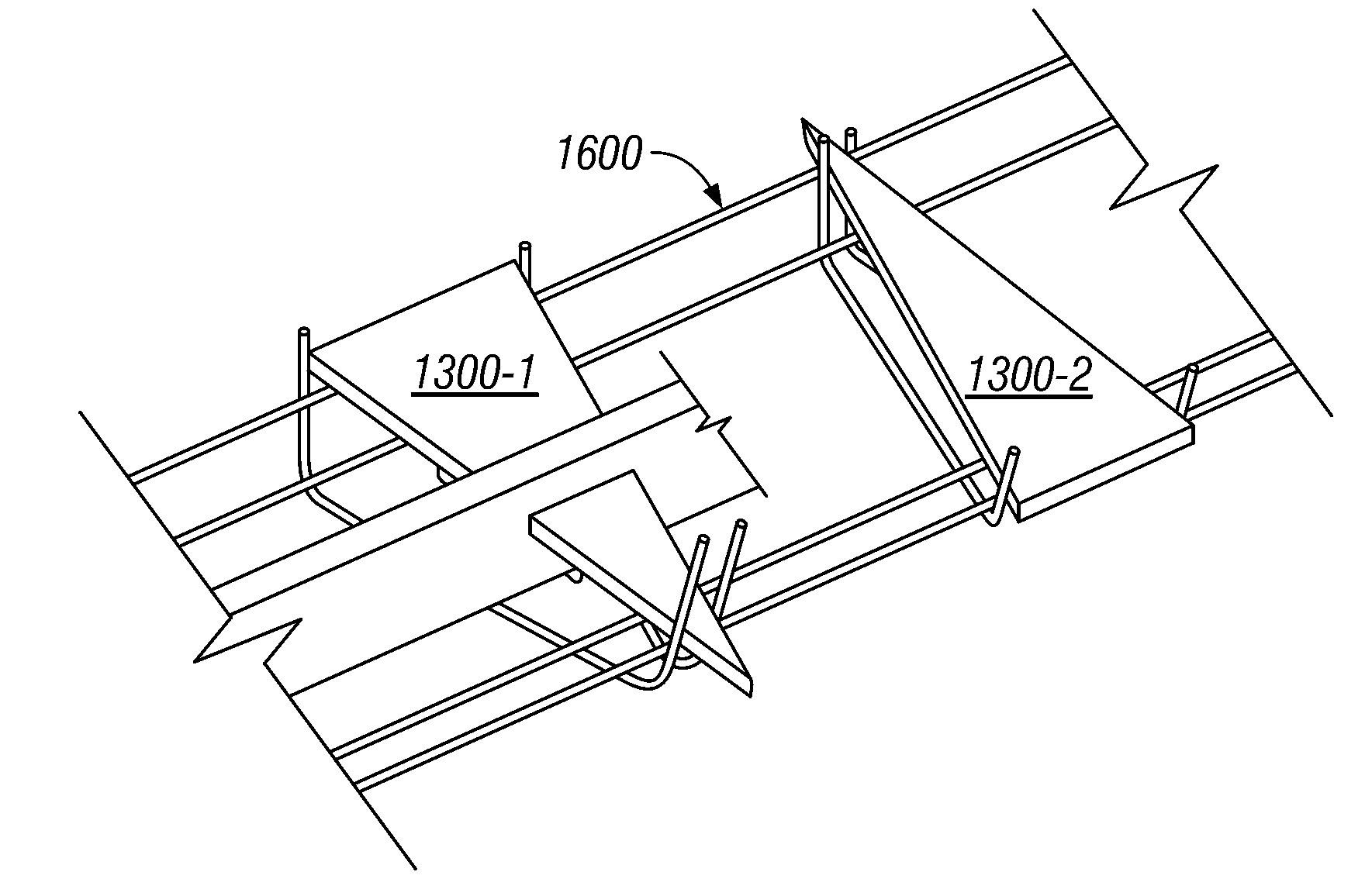 Load transfer plate for in situ concrete slabs